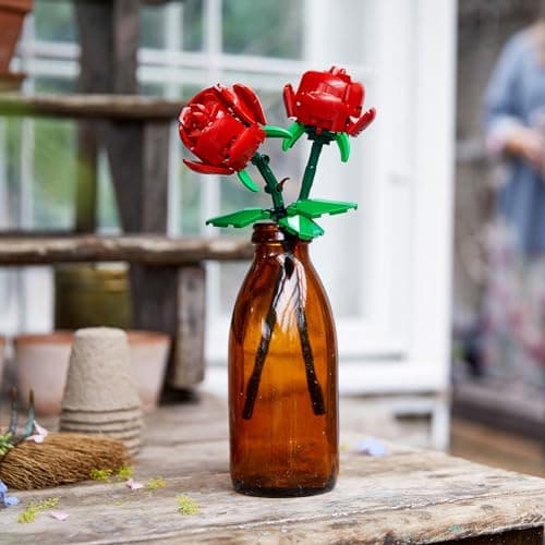 LEGO Roses - Building Toy for Kids, Girls & Boys, Ages 8+ - Artificial, Fake Roses for Home Decor & Display - Gift Idea for Plant & Flower Lovers - 40460 — view 4