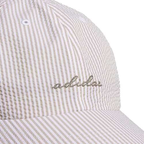 adidas Women's Saturday Hat – Relaxed Fit Strapback Baseball Cap, Wonder Cargo Khaki/Clay Grey/Seersucker, OSFA — view 2
