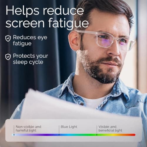 livho High Tech Blue Light Glasses - Advanced Blue Light Blocking Computer Glasses - Screen Fatigue & UV Protection — view 4