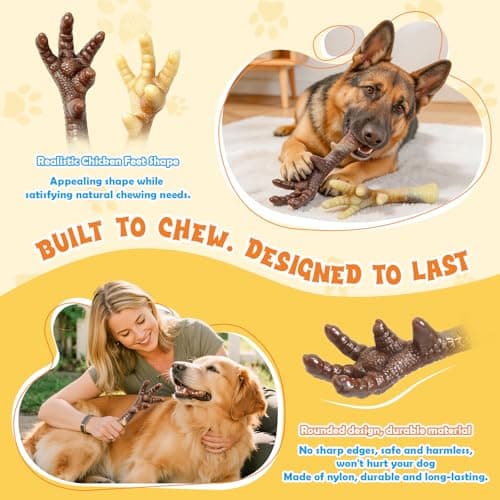 WOWBALA Dog Chew Toy Aggressive Chewers - 2 Pack Indestructible Dog Toys - Tough Dogs Toy to Keep Them Busy - Pet Toys for Medium, Large Breed，Teeth Cleaning & Boredom Relief（2 Pack） — view 2