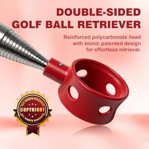 Josongslax Golf Ball Retriever Telescopic for Water, 9/12/15/20Ft GolfBall Grabber Tool, Golf Accessories Gifts for Men, Women & Golfers, Golf Balls Picker with Stainless Steel Shaft & Rubber Grip — view 2