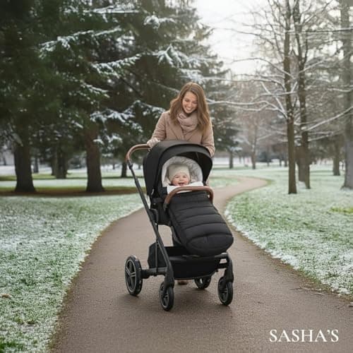 SASHA'S Footmuff designed for all Nuna Strollers (Mixx, Tavo, Triv, Trvl, Trvl Dubl, Demi, Swiv) (Bunting Bag) (Stroller not included) — view 4