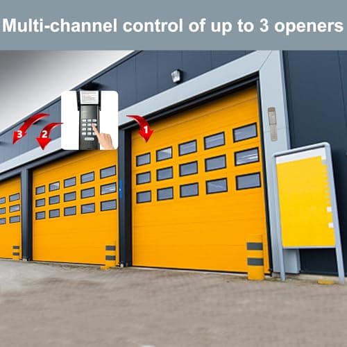 Universal Garage Door Opener Keypad for Liftmaster Chamberlain Craftsman Wayne Dalton Openers Produced since 1993, Wireless Keypad Keyless Entry,Replaces 877/878MAX 377/977/877/66LM,SafeSecurity-Black — view 5