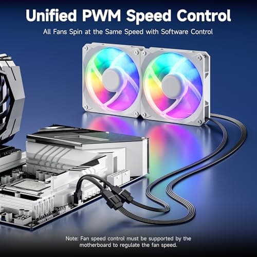 Cable Matters 2-Pack 2 Way 4-Pin PWM Fan Splitter Cable, 4 inches — view 3
