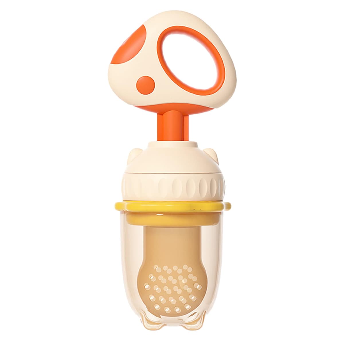 Alimentador Fruta Bebé - Mordedor Silicona Calmar Encías | Malla Chupete Led Weaning 4 Meses+ | Sin BPA, Limpieza Fácil, Herramienta Autoalimentación, Congelados Infantil