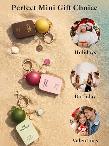 PUREU Zesty Ginger Amber Pheromone Perfume Oil for Women & Men, Long Lasting Skin Scent Cologne Roll On with Clip-On Keychain, Portable Travel Size Fragrance for On-the-Go & Workout, 10ml (0.34 fl oz) — view 5