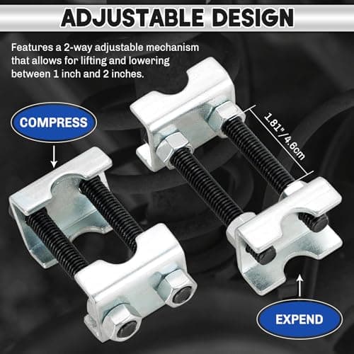 weyleity Coil Spring Spacers 4PCS 2-Way Adjustable Lift Or Lower Spring Spacer — view 3