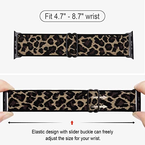 Stretchy Nylon Solo Loop Bands Compatible with Apple Watch Band 38mm 40mm 41mm 42mm 44mm 45mm 46mm 49mm, Sport Elastic Wristbands Women Men Straps for iWatch Series 11 10 9 8 7 6 5 4 3 Ultra/SE 3 2 1