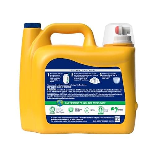 ARM & HAMMER Liquid Laundry Detergent, Clean Burst Fresh, 174 fl oz, 174 Loads