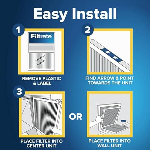 Filtrete 16x25x1 AC Furnace Air Filter, MPR 700, MERV 8, Tough on Pollen, Easy on Airflow, 3-Month Pleated 1-Inch Electrostatic Air Cleaning Filter, 2-Pack (Actual Size 15.68 x 24.56 x 0.78 in)