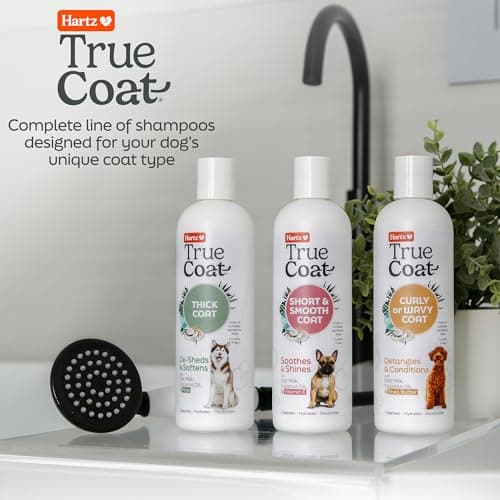 True Coat Curly or Wavy Dog Shampoo, 5 in 1 Detangles & Conditions with Oat Milk, Coconut Oil & Shea Butter, 16 oz — view 5
