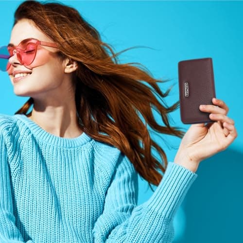 Nautica Seaside Slim Womens Wallet RFID Blocking Credit Card Holder, Coin Purse, Checkbook Organizer Clutch, Small Vegan Leather Wallet for Travel, Indigo Logo — view 5