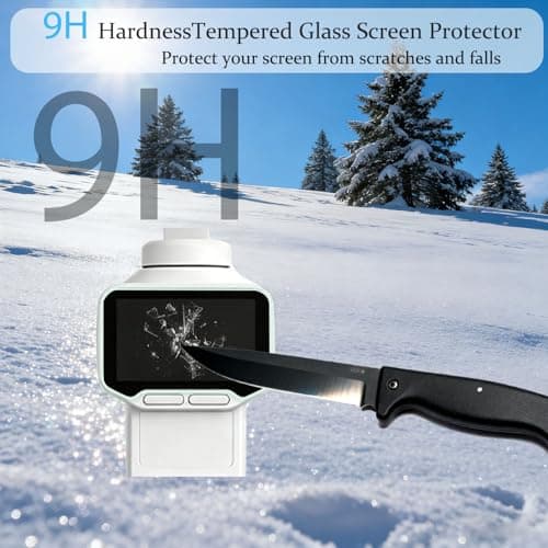 PCTC 2+2 Pack Screen Protector for Insta 360 Luna Ultra, 9H Hardness Tempered Glass Flim for Insta 360 Luna Ultra, Anti-Scratch, Bubble Free, HD Clarity — view 2
