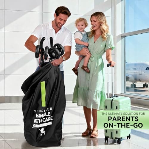 Guiseapue Umbrella Strollers Bag for Airplane Travel Bag for Air Travel, Stroller Cover Accessories Fits Most Single Umbrella Baby Strollers, Christmas Baby Shower Gifts, Flying Essentials — view 2