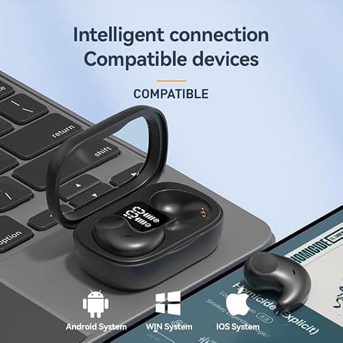 Bluetooth Earbuds,Wireless Sleep Ear Buds,Invisible Noise Cancelling Headphones,Bluetooth 5.4 Sleeping Headset for Side Sleepers Small Ears Canal,Discreet in-Ear Tiny Earphones,for Samsung/Android