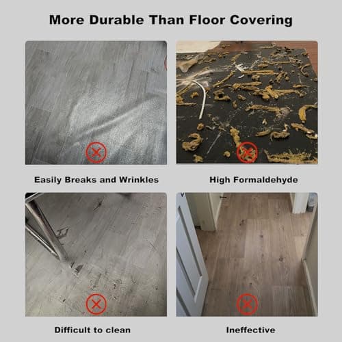 Self Leveling Epoxy Colored Sand Floor Paint, Fast Drying, Stain-Resistant For Concrete Tile Wood Countertop Decorative Finish (Red)