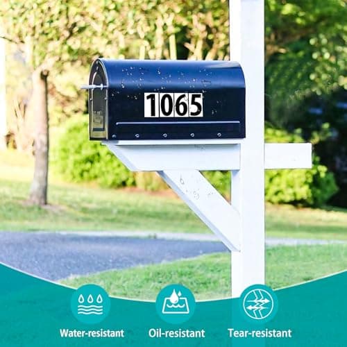 1200 Pcs Number Labes, 1" x 0.5" Waterproof Mailbox Number Stickers, Consecutive Numbers 0-9, Self-Adhesive and Residue-Free, Ideal for Mailboxes, Storage Boxes, Organizers, Cabinets and More — view 3