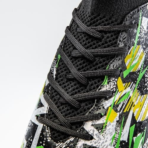 PMKZSES High-Top Soccer Cleats for Outdoor Training Matches Football Shoes Black