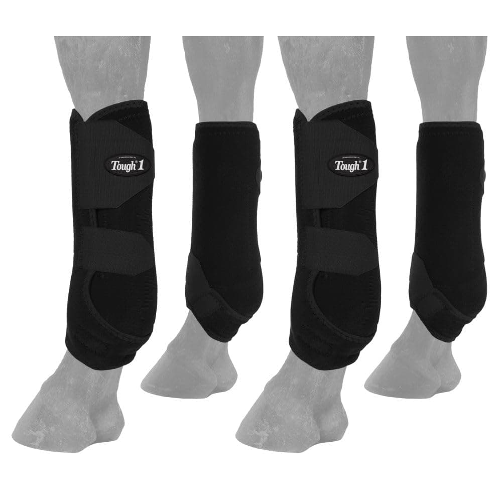 Tough 1 Extreme Vented Sport Boots Set, Black, Large