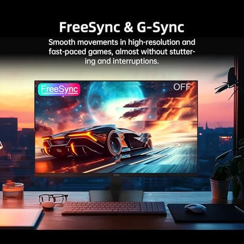 KTC 24 Inch Monitor 100Hz, FHD 1080P Computer Monitor with Frameless Design, 4000:1, 103% sRGB, HDMI VGA Port, Low Blue Light, Tiltable PC Monitors for Home Office, VESA Mount H24V27 — view 3