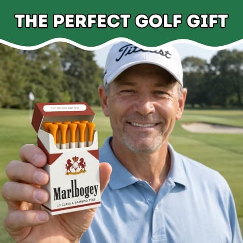 HahaHome Funny Golf Tees | Golf Accessories for Men – Bulk Carton | Top Golf Gifts for Men & Unique Golf Gifts for Golfers | Premium Golf Stuff & Golf Bag Accessories | Wooden Bamboo Tees — view 4