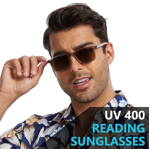 Reader Sunglasses 3 Pack Reading Sunglasses for Men Sporty TR90 Frame UV400 Full Lens Outdoor Reader Lightweight +1.5