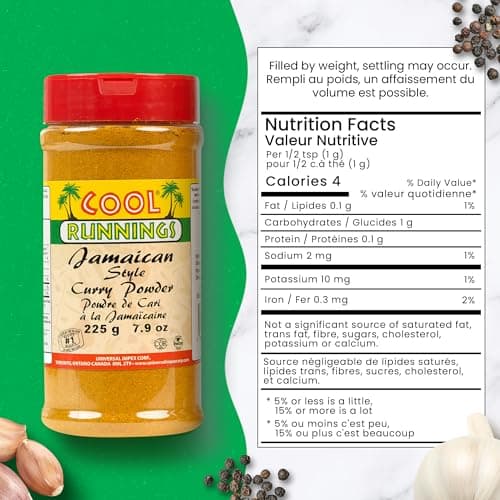Cool Runnings Jamaican Style Curry Powder - 225g, Yellow