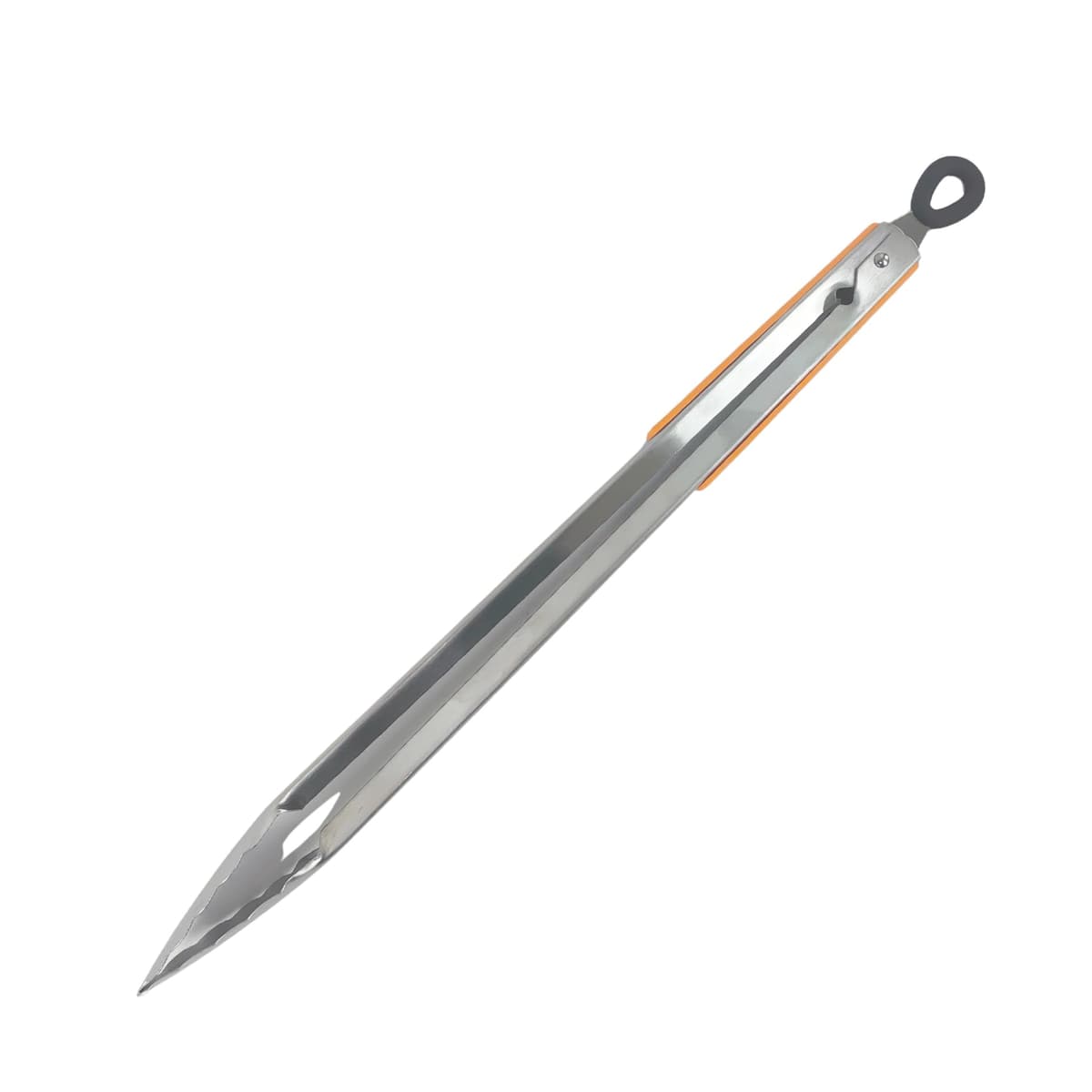 Fackelmann BBQ Pinzas de Acero Inoxidable para Parrilla, Mango PP y TPR Antideslizante, 45 cm, 1 ud