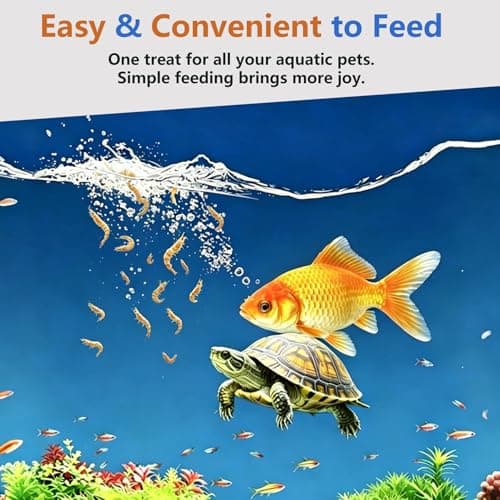 Amzey 0.5oz Sun Dried Baby Shrimp for Turtles - 100% Natural Dried Red Shrimp Fish Food, High Protein Gammarus, Food for All Aquatic Fish, Turtles, Frog, and Newts — view 5