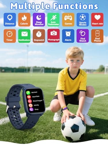 Mgaolo Kids Smart Watch 1.85" Upgrade - Fitness Tracker with Heart Rate Sleep Monitor, 100+ Sports Modes, 12 Puzzle Games, Activity Tracker for Boys Girls Outdoor Fun (Pink)