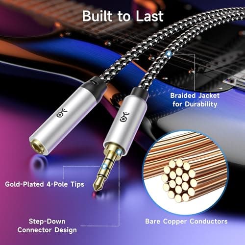 Cable Matters 2-Pack Headset Extension Cable, 3.5mm TRRS, 3ft — view 3