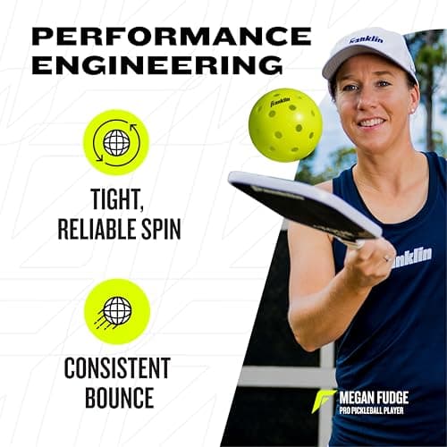 Franklin Sports x-40 Performance Outdoor Pickleballs - Usapa Approved (12 Pack) — view 2