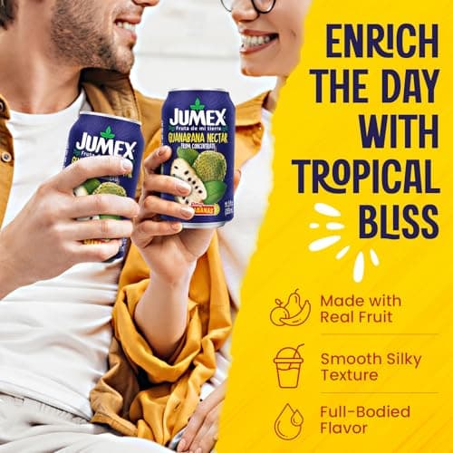 Jumex Soursop Juice Nectar - Made with Guanabana Fruit Puree - Guanabana Juice Concentrate for Tropical Fruit Smoothie Mix, Cocktail Mixers & Kids Drinks & Beverages - 11.3oz, 1 Pack Canned Drink — view 3