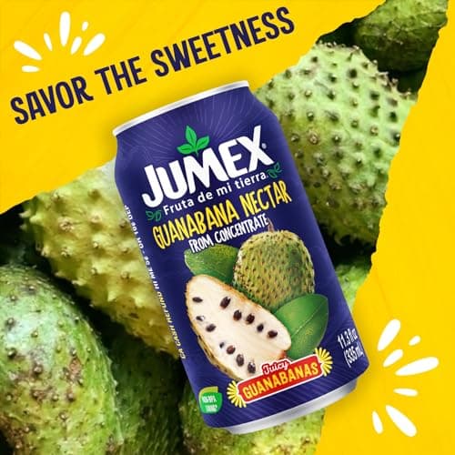 Jumex Soursop Juice Nectar - Made with Guanabana Fruit Puree - Guanabana Juice Concentrate for Tropical Fruit Smoothie Mix, Cocktail Mixers & Kids Drinks & Beverages - 11.3oz, 1 Pack Canned Drink — view 5