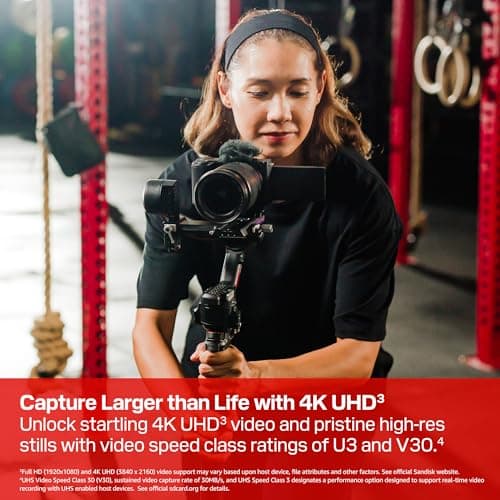 SANDISK 32GB Extreme SD UHS-I Card - Up to 100MB/s Read Speed and 60MB/ Write Speed, 4K UHD Video, U3, V30 - SDSDXVT-032G-GUCIN