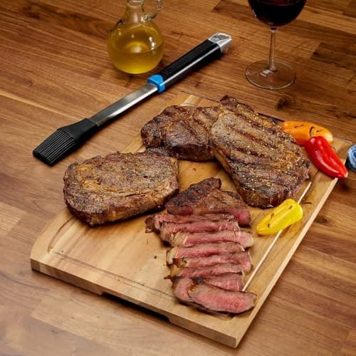 Napoleon® BBQ Accessory - GATL005 - Silicone Basting Brush, Easy Application of Sauces, Slip Resistant Grip, Aluminum Alloy Loop for Hanging, Integrated Bottle Opener