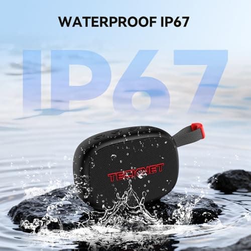 TECKNET Portable Bluetooth Speaker, IP67 Waterproof Speaker with Stereo Sound, Up to 30H Playtime, Magnetic Design, BT 5.4, TWS Pairing Small Bluetooth Speaker for Home/Party/Outdoor/Travel — view 4