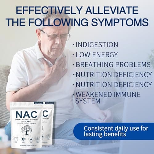 SEAFLEX NAC 600mg Non-GMO, Gluten Free,Organic NAC Supplement N-Acetyl Cysteine Capsules with NAD+ for Cellular & Lung Health, 300 Softgels — view 5