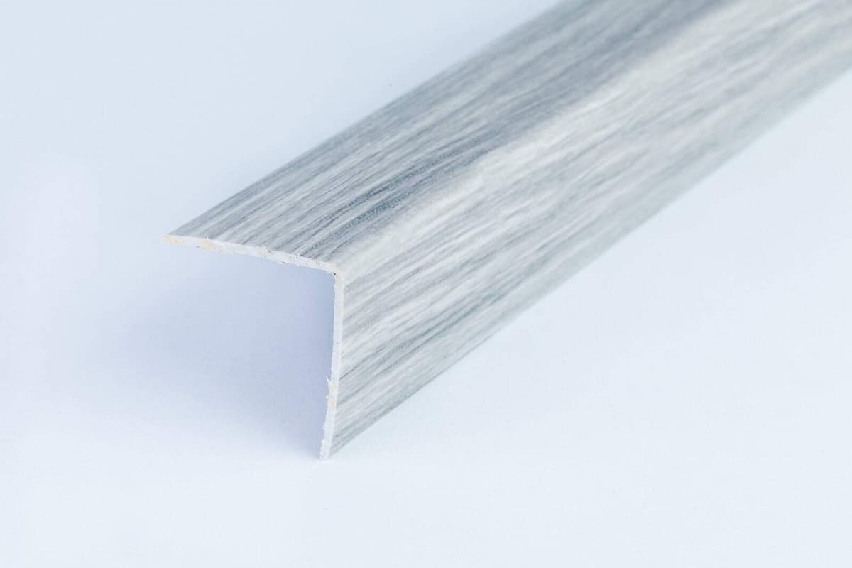 Wood Effect Plastic PVC Corner 90 Degree 2.5 Meters Angle Trim Wall Edge Protector Various Sizes by TMW Profiles (20mm x 20mm x 2.5M, Ash Tree)