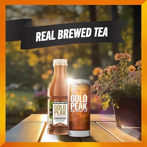 Gold Peak Iced Tea, Zero Sugar Sweet Tea Bottles, 16.9 fl oz, 6 Pack — view 4