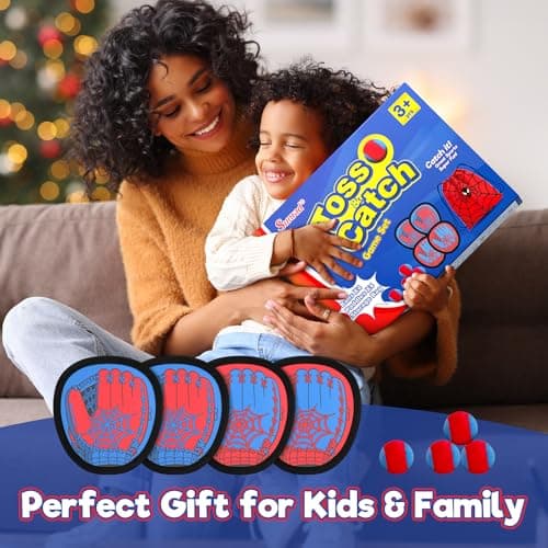 Sunrad Toss and Catch Ball Set, Kids Toddler Baseball Catch Ball Outdoor & Beach Toys for Family, Pool Beach Yard Camping Outside Game for Kids Age 3 4 5 6 7 8-12+, Birthday Gift for Boys Girls