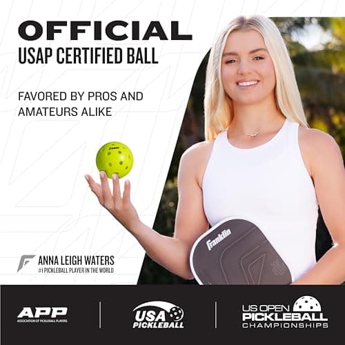 Franklin Sports x-40 Performance Outdoor Pickleballs - Usapa Approved (12 Pack)