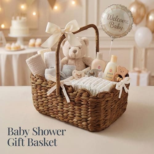 Best Choice Products Baby Diaper Caddy Organizer, Large Portable Handmade Nursery Basket w/Removable Divider & Handles, Handwoven Changing Table Storage Bin for Nursery Organization - Chestnut — view 3