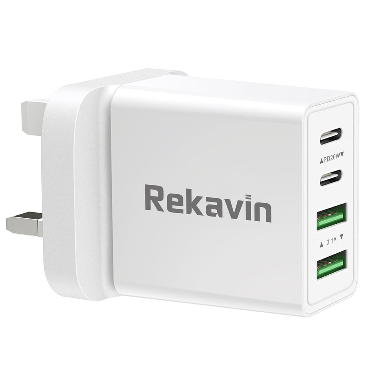 USB Type C Plug UK,40W Multi Ctype Plug Fast Charger Dual USBC Power Adapter i Phone Apple C Plugs with Multiple Port Head Fast Charging for iPhone 17 16 15 14 13 12 11 Pro Max Plus,iPad,A16 Watch