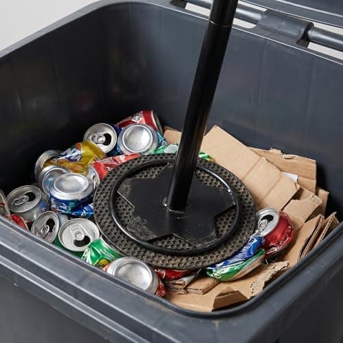 GALPADA Manual Trash Compactor Tool for Kitchen and Outdoor Bin with Ergonomic Handle, Carbon Steel Construction, Sturdy Garbage Can Pressing Tool for Sustainable Waste Compression — view 4