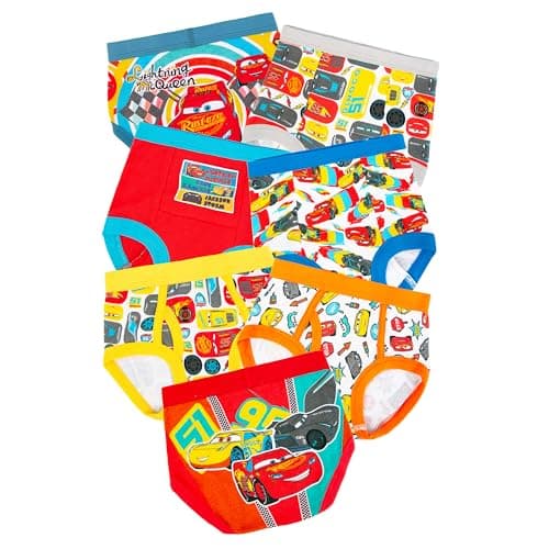Disney Pixar Cars Toddler Potty Training Pant & Brief Combo option, Stickers & Tracking Chart In Sizes 18M, 2T, 3T, 4T