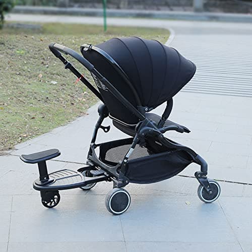 Gorilley Baby Stroller Wheeled Board Kids Wheel Board Stroller Step Stand Ride on Boards Plate Detachable Seat