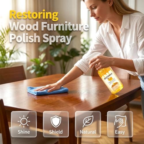 XieJY Beeswax Wood Polish Spray, 2026 New Bee S Wax Furniture Polish and Cleaner Natural Wood Polish Spray for Living Rooms,Kitchens,Wood Furniture Floors (1)