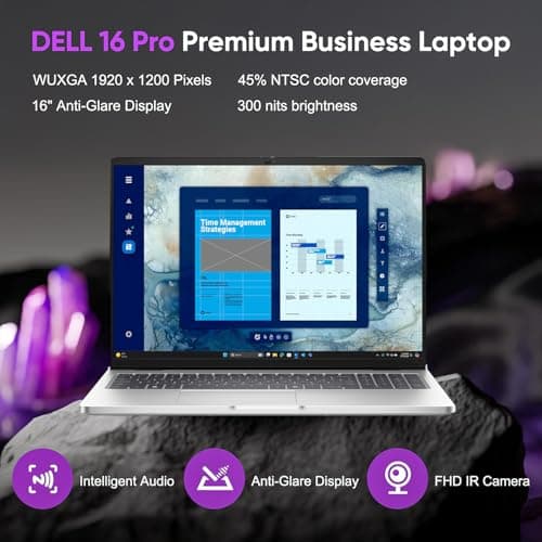 Dell Pro 16 PC16250 Business Laptop(Nextgen Latitude), 16" FHD+ IPS Display, Intel Ultra 7 225U (12 cores, Up to 5.2 GHz), 16GB DDR5 RAM, 512GB SSD, Backlit Keyboard, WiFi 6E, Win 11 Pro