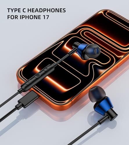 iMangoo Wired Headphones for Apple USB C Earbuds USBC Ear Buds Headset — view 2